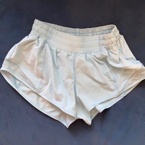 light blue lululemon hotty hot short